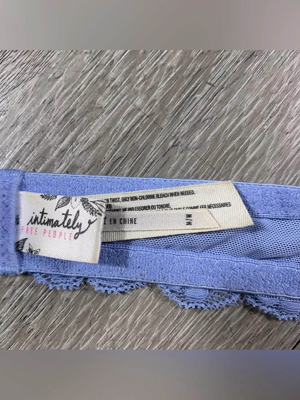 Intimately Free People Galloon Lace Halter Periwinkle Blue size M